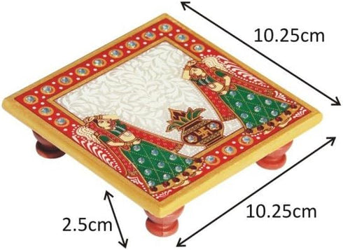 Marble Chowki Pair with Kalash Puja