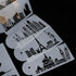 Landmark Building Cake Stencils, 5Pcs/Set Fondant Cake Decorating Templates for Bakery Tools