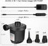 3 Nozzles, 110V AC/12V Electric Air Pump for Inflatable with DC, Portable Air Mattress Pump, Quick Fill Inflator Air