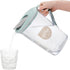 2 Pack 2 Coloch Quart Plastic Water Pitcher with Flip Top Spout Lid, Clear Slim Water Container for Fridge Door Juice