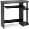 Furinno Simplistic Easy Assembly Computer Desk with Keyboard Tray, Espresso/Black Finish