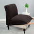 Armless Iauddy Accent Slipper Chair Cover Slipcover,Stretch Spandex Removable Non-Slip Silp Cover for Accent Chair