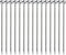 15PCS Cocktail Picks, Reusable Metal Stainless Steel Cocktail Toothpicks for Garnish Picks and Appetizers (Silver/4.3