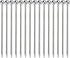 15PCS Cocktail Picks, Reusable Metal Stainless Steel Cocktail Toothpicks for Garnish Picks and Appetizers (Silver/4.3