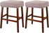 Lussenwert Stool Covers Rectangular Set of 2, Jacquard Vanity Stool Covers Stretch Washable