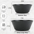 Wheat Straw Bowl Sets, 6 PCS Unbreakable 36 OZ Bowls, Microwave and Dishwasher Safe for Soup, Oatmeal, Salad