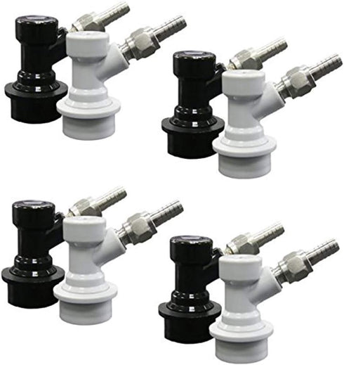 PERA Corny Keg Quick Disconnect Ball Lock Disconnect Set, Stainless Steel Swivel Nut for Home Brewing