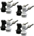 PERA Corny Keg Quick Disconnect Ball Lock Disconnect Set, Stainless Steel Swivel Nut for Home Brewing