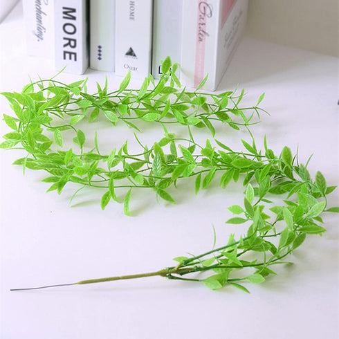 PASYOU Artificial Hanging Vines, Fake Weeping Willow Plants Decor for Indoor Outdoor Home Garden Decoration