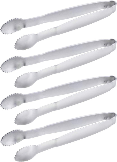 Sugar Tongs 4-Inch Mini Serving Tongs, Stainless Steel Appetizer Tongs, Set of 4