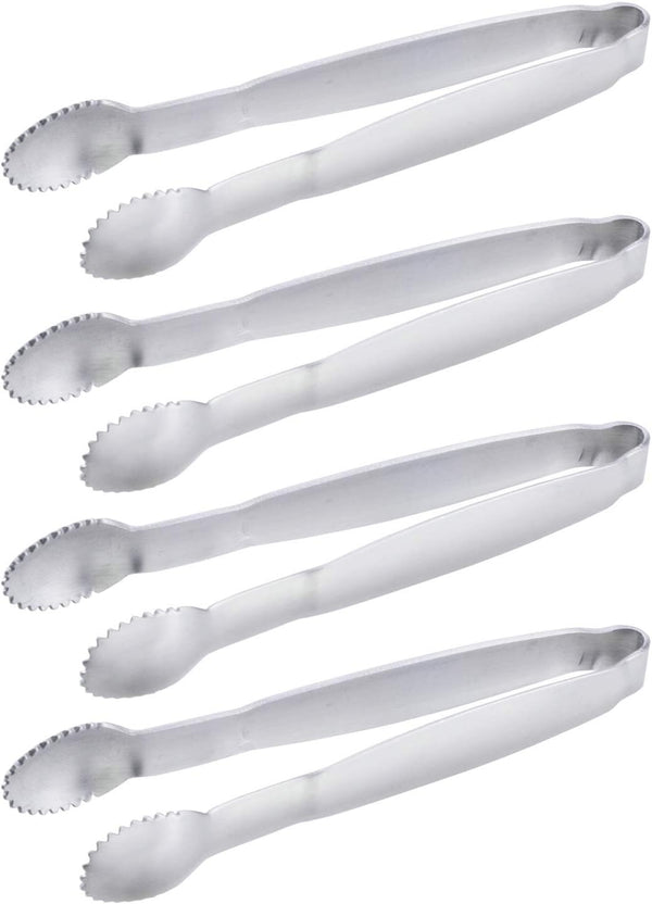 Sugar Tongs 4-Inch Mini Serving Tongs, Stainless Steel Appetizer Tongs, Set of 4