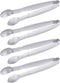 Sugar Tongs 4-Inch Mini Serving Tongs, Stainless Steel Appetizer Tongs, Set of 4