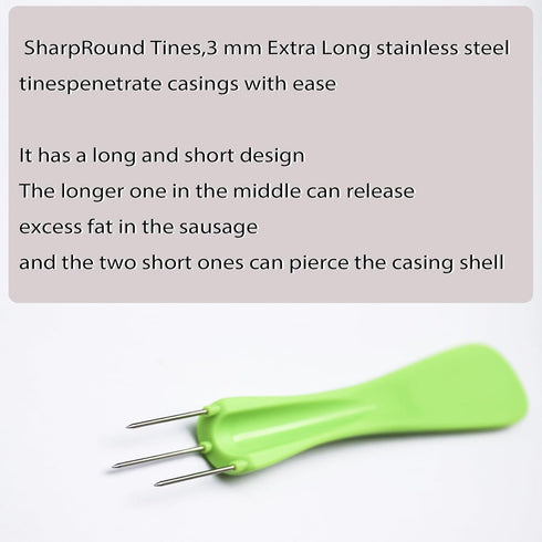 ziHenryDa 4 Tool3 pcs Sausage Pricker sharp prongs sausage pricker for Sausage Casings Natural Hog Casing