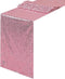 JYFLZQ Rose Pink Sequin Table Runner 12" x 72", Sparkly Pink Metallic Glitter Sequin Runner for Birthday Party