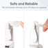 JISULIFE Portable Handheld Fan, Mini Rechargeable Hand Fan, Small Battery Operated 14-21hrs, Personal USB Foldable Fan, Pocket Fan with Power Bank, Flashlight, Gifts for Women/Girls/Friends-White by JISULIFE
