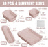 Plastic Drawer Organizers, 18 PCS Bathroom Drawer Organizer Bins, Makeup and Storage for Bedroom, Pink