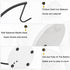 Black Banana Holder with Marble Base, Metal Hanger Tree Stand for Fresh Fruit Storage, Freestanding Kitchen Organizer
