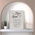 New Home Religious Wall Art, Bless This Home Canvas Print with Inspirational Quote for Rustic Decor