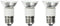Anyray 120V 50W Hood Bulb Compatible for GE WB08X10028 (3-Bulbs)