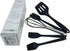Silicone Cookware Set, 5 Pcs Kitchen Accessories, Easy to Clean Nonstick Silicone Kitchen Utensils, Black