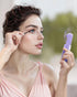 Gaiatop Portable Handheld Fan, Cute Clouds Mini Slide Fan, 3 Speed USB Rechargeable Small Hand Fan, Lash Makeup Pocket Personal Fan, Beach/Travel Essentials Summer Cooling Gifts for Women Girls Purple by Gaiatop