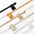 Adjustable Magnetic Curtain Rods for Metal Doors, 09-16 Inch, 4 Pack, Gold, No Tools Required
