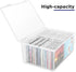 Plastic CD Storage Box, Store 40+ CDs, Clear CD DVD Storage Case