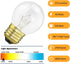 Oven Light Bulb 40 Watt, G45 Clear High Temp 120V, Appliance Light Bulb for Stove, Refrigerator, Microwave (4-Pack)