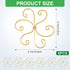 Mewcooss 6pcs Set Plant Stem Support, Iron Monstera Plants Support, Plant Stem Holder Support Unique Design Bamboo