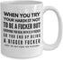 Inappropriate Coffee Mugs with Sayings, Funny Rude 11 or 15 oz. White Ceramic Gag Jokes for Office Friends