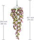 Artificial Hanging Vine, Sweet Potato Leaves Faux Ivy Garland, UV Resistant Plastic Plants for Indoor Outdoor