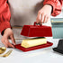 Porcelain,7" Countertop Butter Dish with Lid, Butter Keeper Butter Dishes-Dishwasher Safe, Ceramic Butter Dish