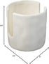 Off White Ceramic Sponge Holder Caddy - Stylish Kitchen Storage