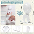2 VIS'V Suction Cup Razor Holder, Shower Suction Razor Hooks for His and Hers, Removable and Reusable, White, Pcs