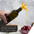 Peleg Design Oiladdin Oil Pourer and Stopper, Silicone Spout for Olive Oil, Yellow, 8x9x4.5 cm
