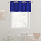 Royal Blue Valances for Bedroom Solid Blackout Thermal Insulated Cobalt Blue Valances for Windows, 1 Panel 42W X18 L