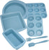 Economical 7in1 Nonstick Silicone Baking Cake Pan, Cookie Sheet Molds, Heat Resistant Bakeware Tools