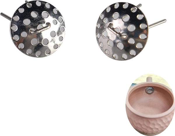 2 Pack Zisha Teapot Spout Filter Mount - Mesh Mouth Inside Nozzle Strainer for Japanese Kyusu Chinese Yixing Purple