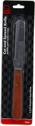 Chef Craft Select Stainless Steel Cut and Spread Knife, 4 inch blade 8 inches in length, Wood Handled by Chef Craft