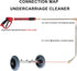 16 Inch 4000 Hourleey Pressure Washer Undercarriage Cleaner, Power Washer Surface Cleaner, Undercarriage Water Car