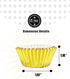 qiqee Gold Foil Cupcake Liners, 300 Count - Thick & Sturdy Baking Cups, Oil Resistant Muffin Liners, Standard Size