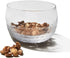 Amehla 18-ounce Nut Bowl, Snack Jar and Candy Dish with Hammered Finish, Handblown Glass End Table Piece.