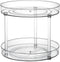 Clear Lazy Susan Organizer, Rotating Makeup Organizer for Vanity, Spice Rack Kitchen Cabinet Organizers and Storage