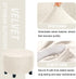 Abeibei Round Ottoman Covers, High Stretchy Ottoman Slipcover Protector for Footrest Foot Stool Furniture Soft Plush