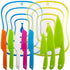 Sonku 10 Packs Kitchen Knife Set with Cutting Boards for Kids and Adults in Multi Colors
