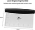 Stainless Steel Dough Bench Scraper & Chopper, Black Pastry Cutter for Kitchen, 1 Pack