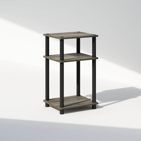 3-Tier Closet, Furinno JUST Night Stand, Turn-N-Tube Nightstand, Toolless Bedside Table, End Table, Side Table