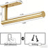 HUFEEOH Adhesive Paper Towel Holder Under Cabinet Wall Mount for Kitchen Paper Towel, Stainless Steel Paper Towel Roll