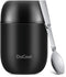 DaCool Insulated Lunch Container, 16 oz Stainless Steel Vacuum Bento Hot Lunch Box for Kids, Black