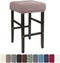 LIULIWEIFA Bar Stool Covers Rectangle Set of 4/2/1 Saddle Bar Stool Covers Slipcover